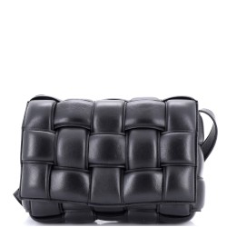 Cassette Crossbody Bag Padded Maxi Intrecciato Leather Small