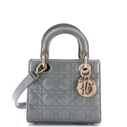 Lady Dior Bag Cannage Quilt Patent Mini
