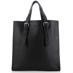 Belted Shopper Tote Leather Tall