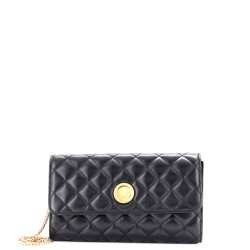 Icon Wallet on Chain Quilted Leather