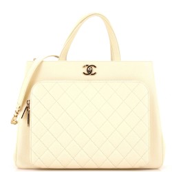 Business Affinity Tote Quilted Caviar Large