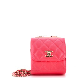 Trendy CC Clutch with Chain Quilted Lambskin Small
