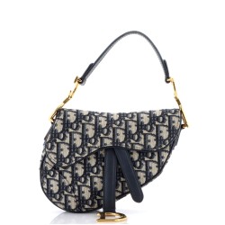 Saddle Handbag Oblique Canvas Mini