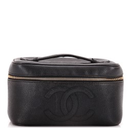 Vintage Timeless Cosmetic Case Caviar Large