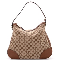 Bree Hobo GG Canvas with Leather Large
