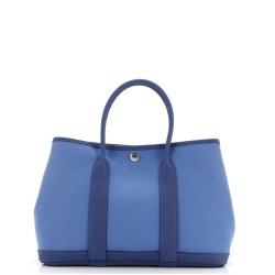 Garden Party Tote Toile and Leather 30