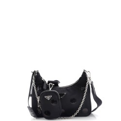 Re-Edition 2005 Shoulder Bag Sequin Embellished Tessuto Small