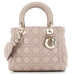 Lady Dior Bag Cannage Quilt Grained Calfskin Medium
