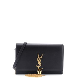 Classic Monogram Tassel Chain Wallet Leather