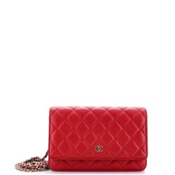 Wallet on Chain Quilted Caviar