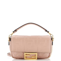 Baguette NM Bag Zucca Embossed Leather Mini