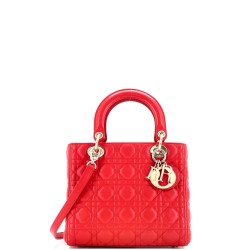 Lady Dior Bag Cannage Quilt Lambskin Medium