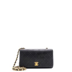 Vintage Full Flap Bag Quilted Lambskin Mini