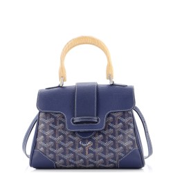 Saigon Top Handle Bag Coated Canvas with Leather Mini
