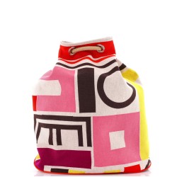 Carre Taquin Bucket Bag Printed Toile