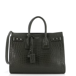 Sac de Jour Souple Bag Crocodile Embossed Leather Small