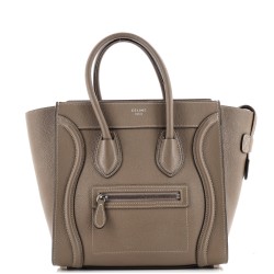 Luggage Bag Grainy Leather Micro