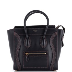 Luggage Bag Smooth Leather Micro