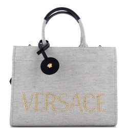 La Medusa Tote Studded Canvas Large