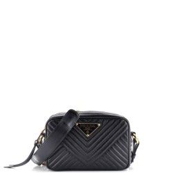 Camera Bag Chevron Leather Small