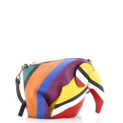 Elephant Crossbody Bag Printed Leather Mini