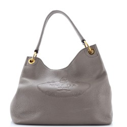 Logo Hobo Embossed Vitello Daino Medium