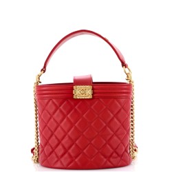 Boy Bucket Bag Quilted Calfskin Mini