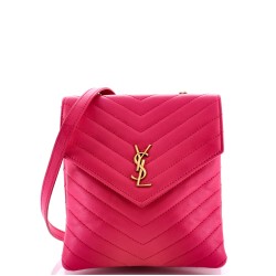 Double Flap Bag Chevron Leather