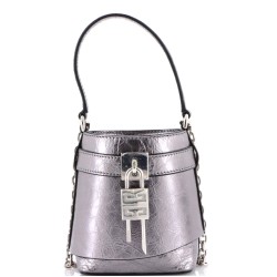 GV Shark Lock Bucket Bag Leather Micro