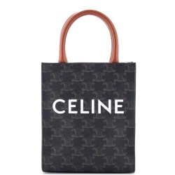 Vertical Cabas Tote Triomphe Coated Canvas Mini