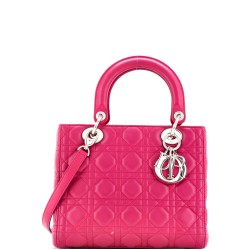 Lady Dior Bag Cannage Quilt Lambskin Medium