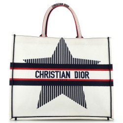 Dioralps Book Tote Embroidered Canvas Large