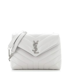 Loulou Shoulder Bag Matelasse Chevron Leather Small
