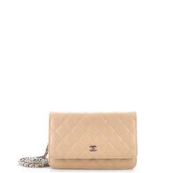 Wallet on Chain Quilted Caviar