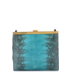 Clasp Crossbody Bag Lizard Mini