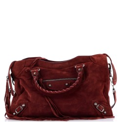 Baby Daim City Classic Studs Bag Suede Medium