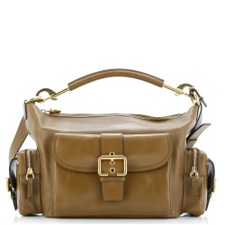 Camera Shoulder Bag Leather Medium