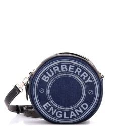 Louise Round Bag Denim with Leather