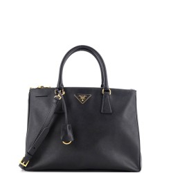 Double Zip Lux Tote Saffiano Leather Medium