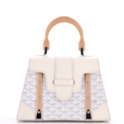 Saigon Top Handle Bag Coated Canvas with Leather PM