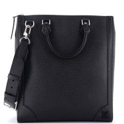 Vertical Tote Taiga Leather