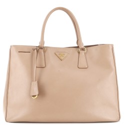 Double Zip Lux Tote Saffiano Leather Large