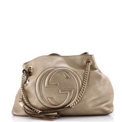 Soho Chain Strap Shoulder Bag Leather Medium