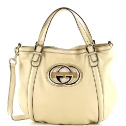 Britt Web Convertible Satchel Leather Large