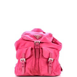 Double Front Pocket Backpack Tessuto Small