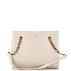 Tribeca Shopping Tote Matelasse Chevron Leather Small