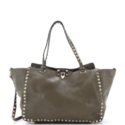Rockstud Tote Pebbled Leather Medium