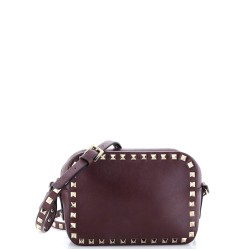 Rockstud Camera Crossbody Bag Leather