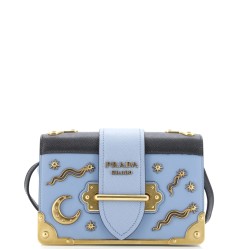 Cahier Crossbody Bag Embellished Leather Small