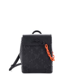 Steamer Bag Monogram Seal Leather XS